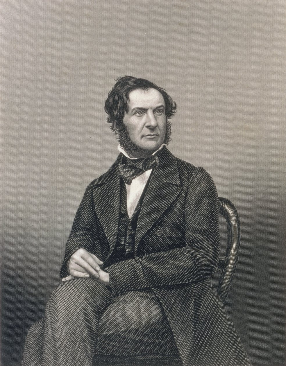William Ewart Gladstone (1809-98), wyryty przez D.J. Pounda na podstawie fotografii autorstwa John Jabez Edwin Paisley Mayall