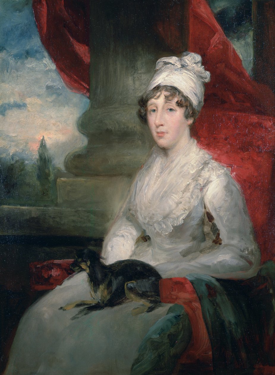 Niedokończony portret pani Soane, namalowany na podstawie szkicu ołówkiem przez J. Flaxmana i miniatury, 1831 r. autorstwa John Jackson