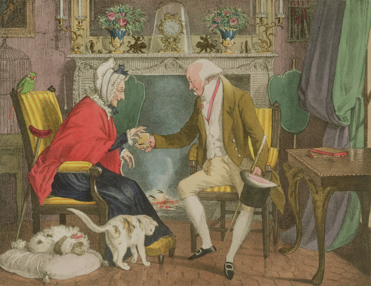 Szczypta tabaki, wyd. autorstwa Rodwella i Martina, 1821 autorstwa John James Chalon