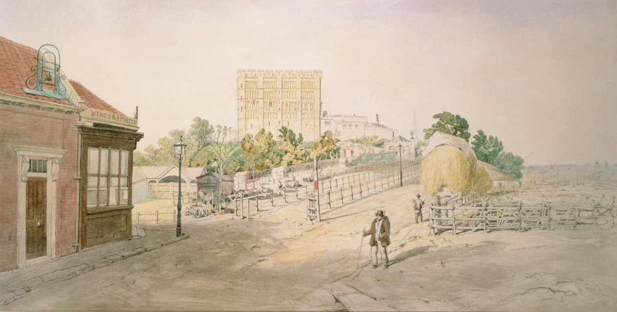 Zamek Norwich autorstwa John Joseph Cotman