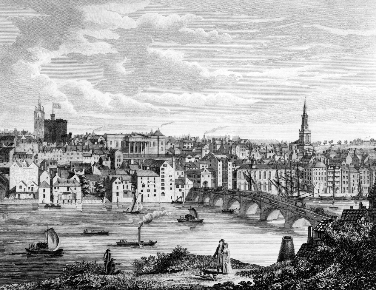 Newcastle-upon-Tyne z południa autorstwa John Knox