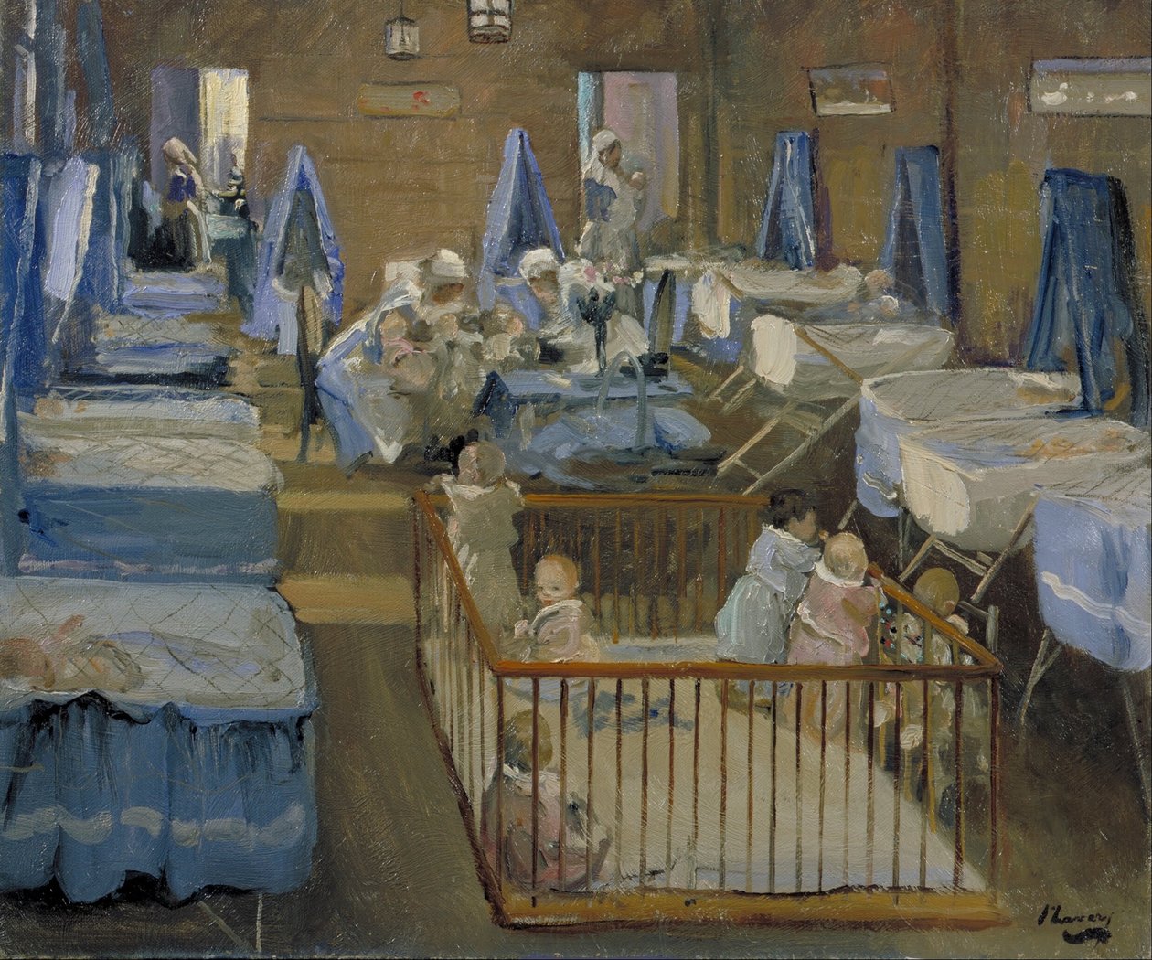 Szopka Lady Henrys, Woolwich autorstwa John Lavery