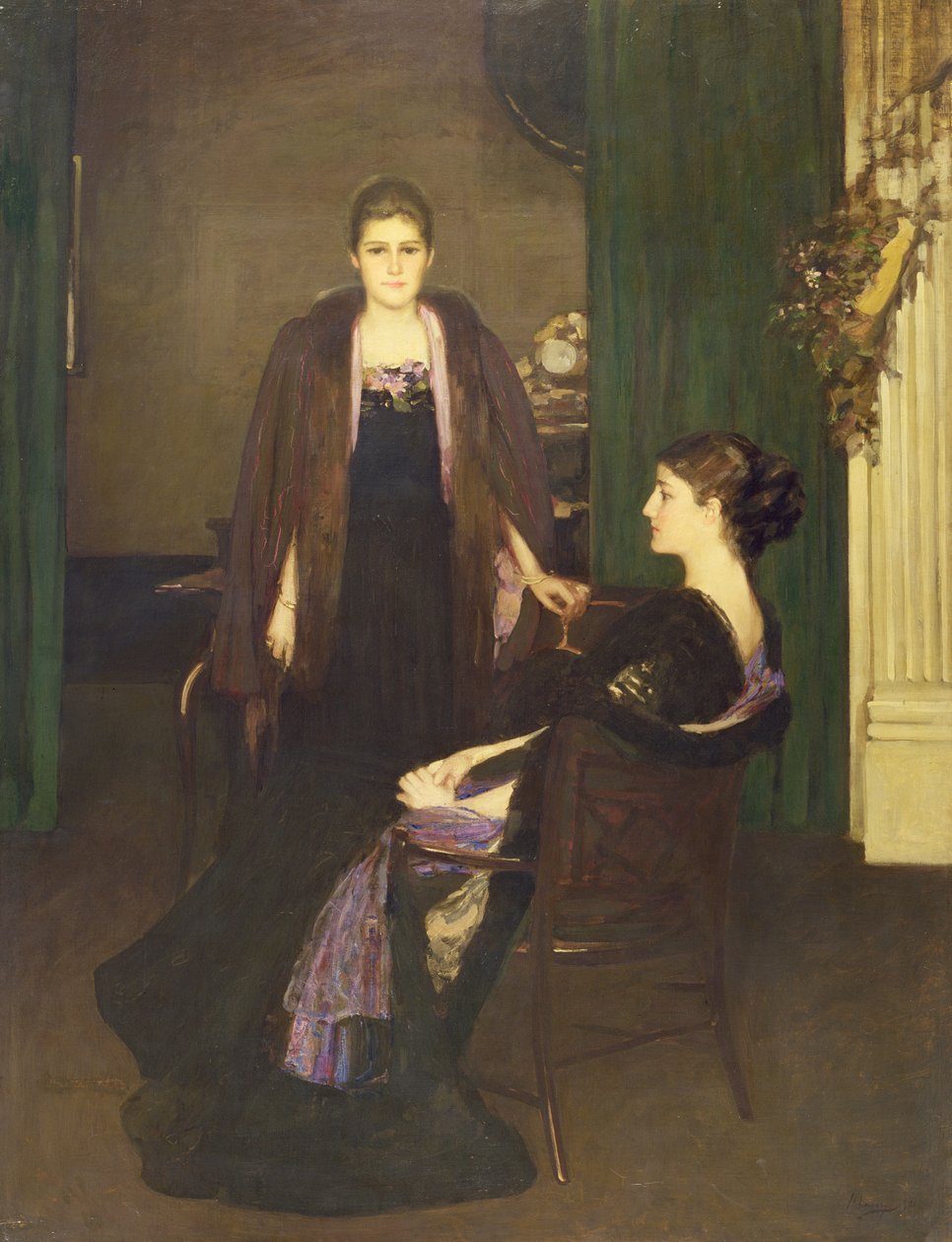 panna MacLaren i pani Oliver autorstwa John Lavery