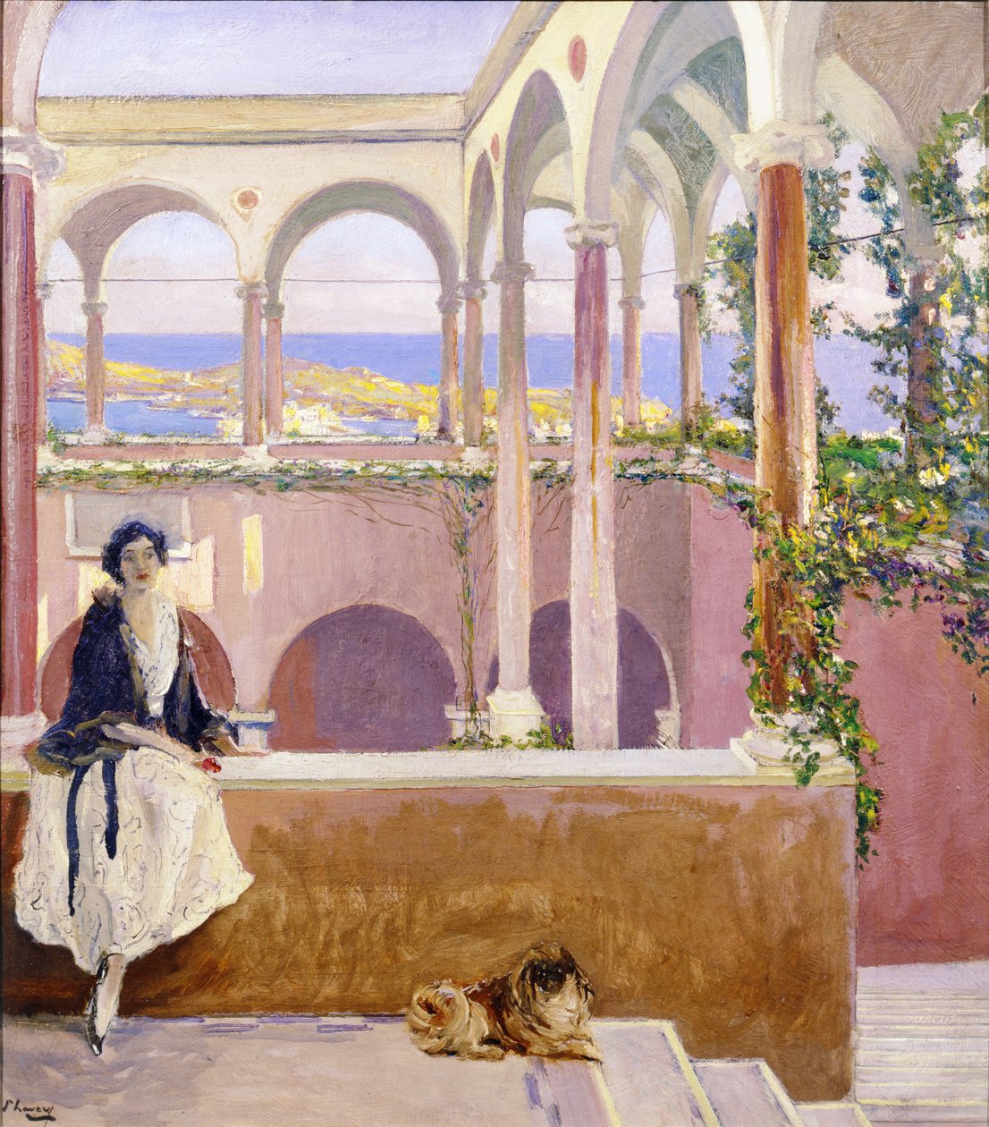 Na Riwierze, 1920 autorstwa John Lavery
