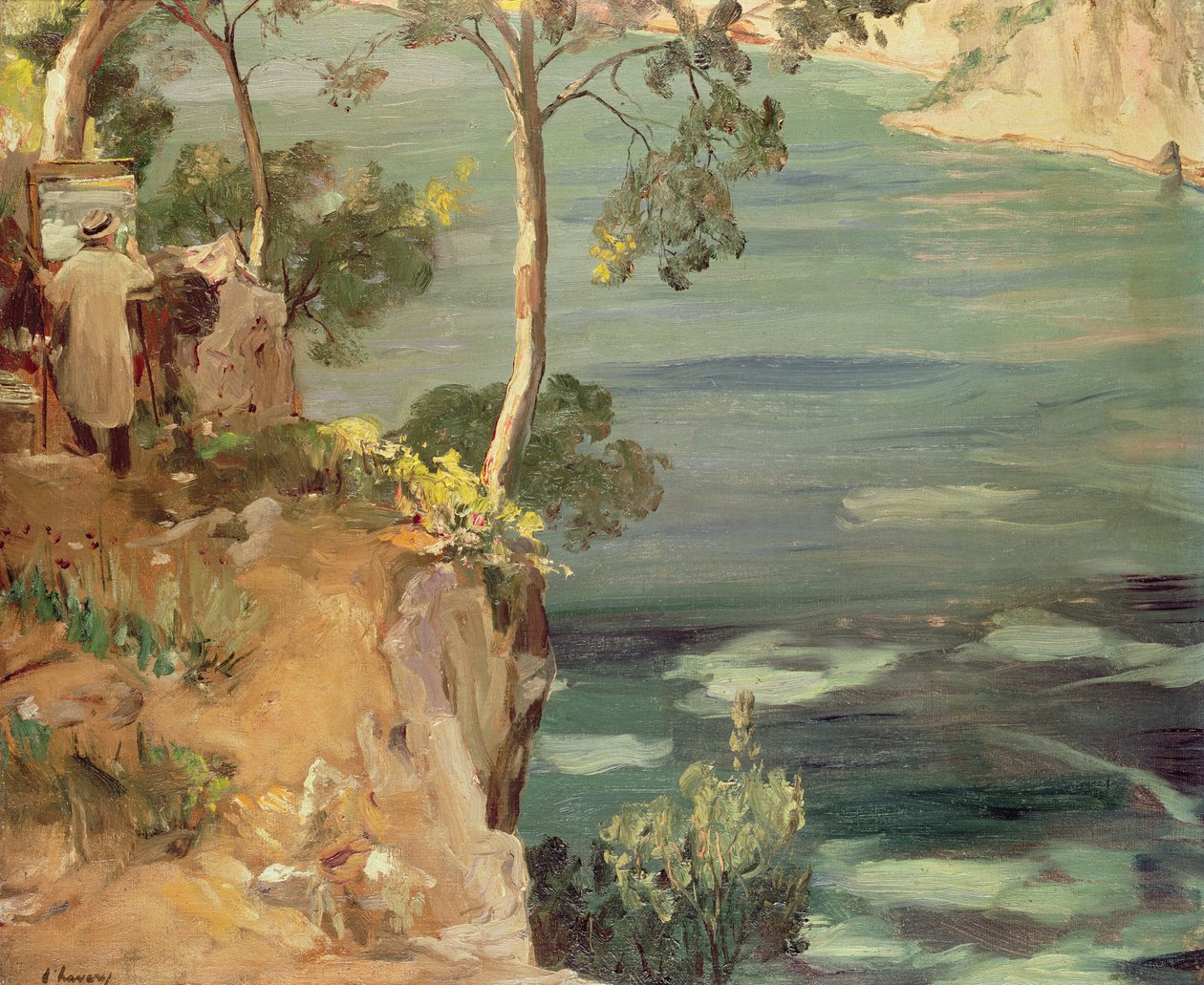 Błękitna Zatoka: Pan Churchill na Riwierze autorstwa John Lavery