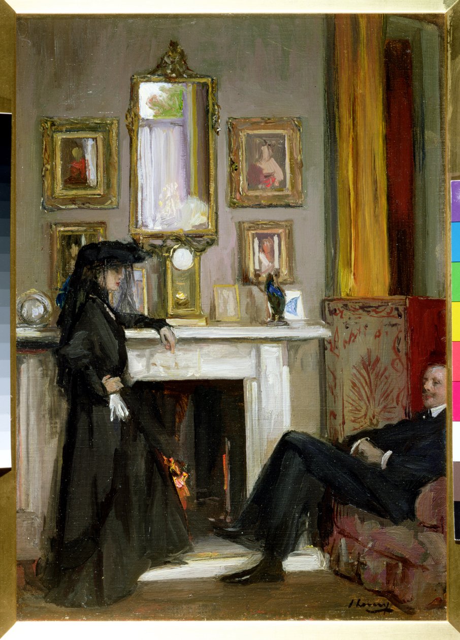Szary Salon, Tanger autorstwa John Lavery