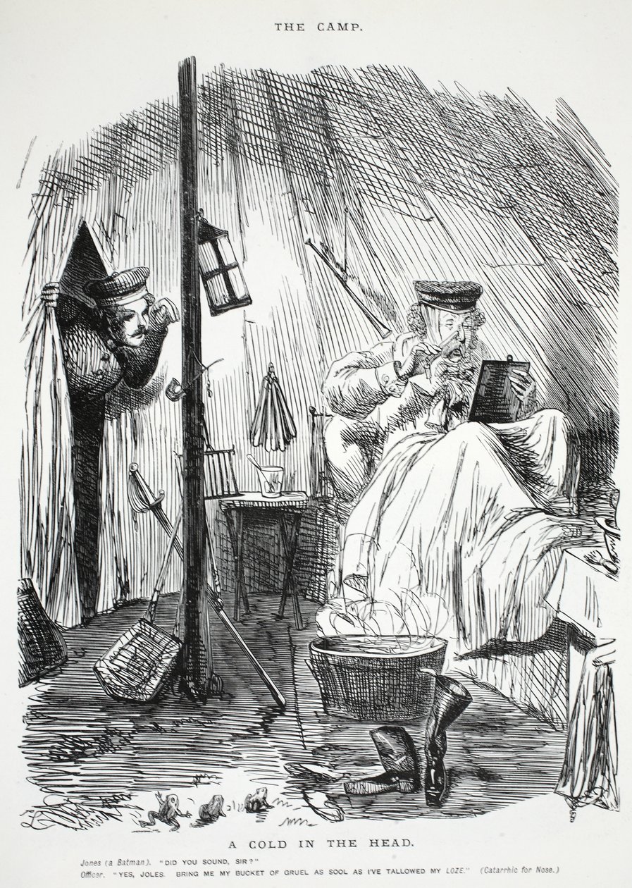 Przeziębienie w głowie autorstwa John Leech