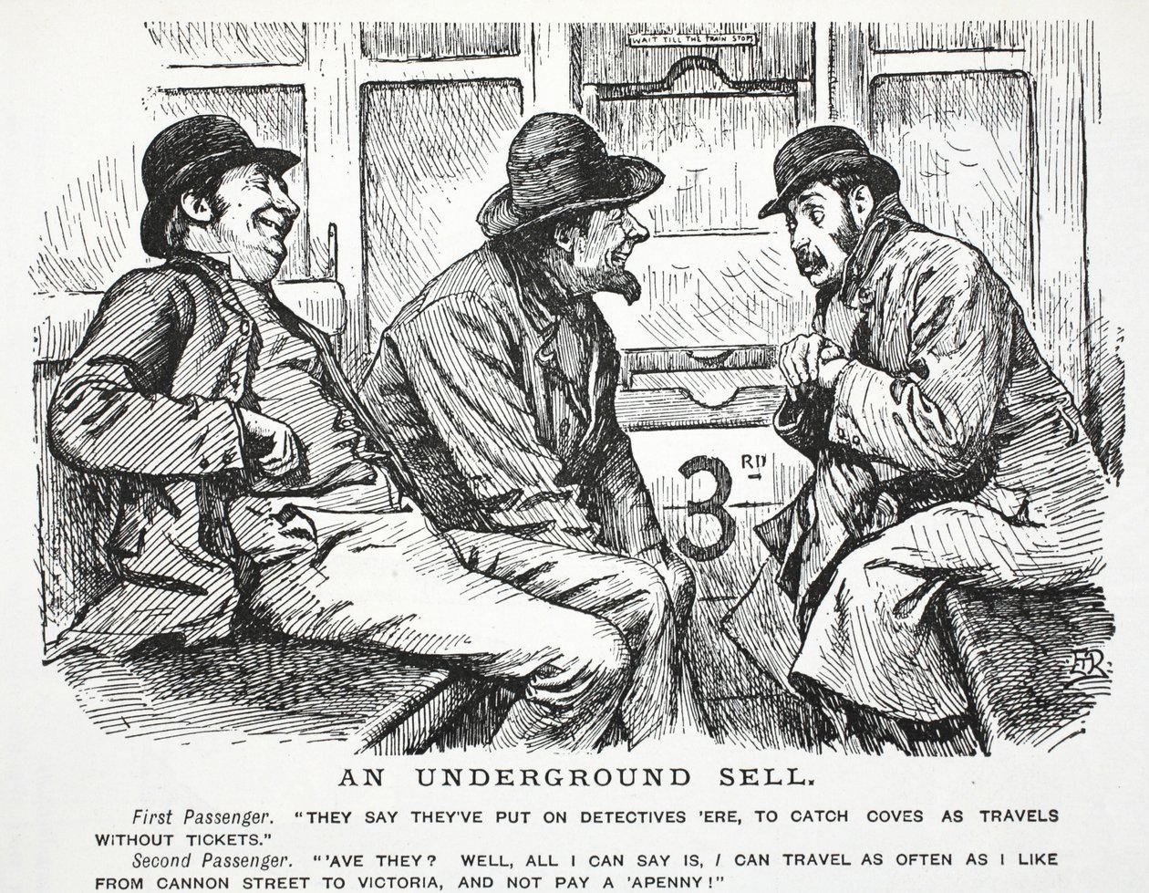 Podziemna sprzedaż autorstwa John Leech