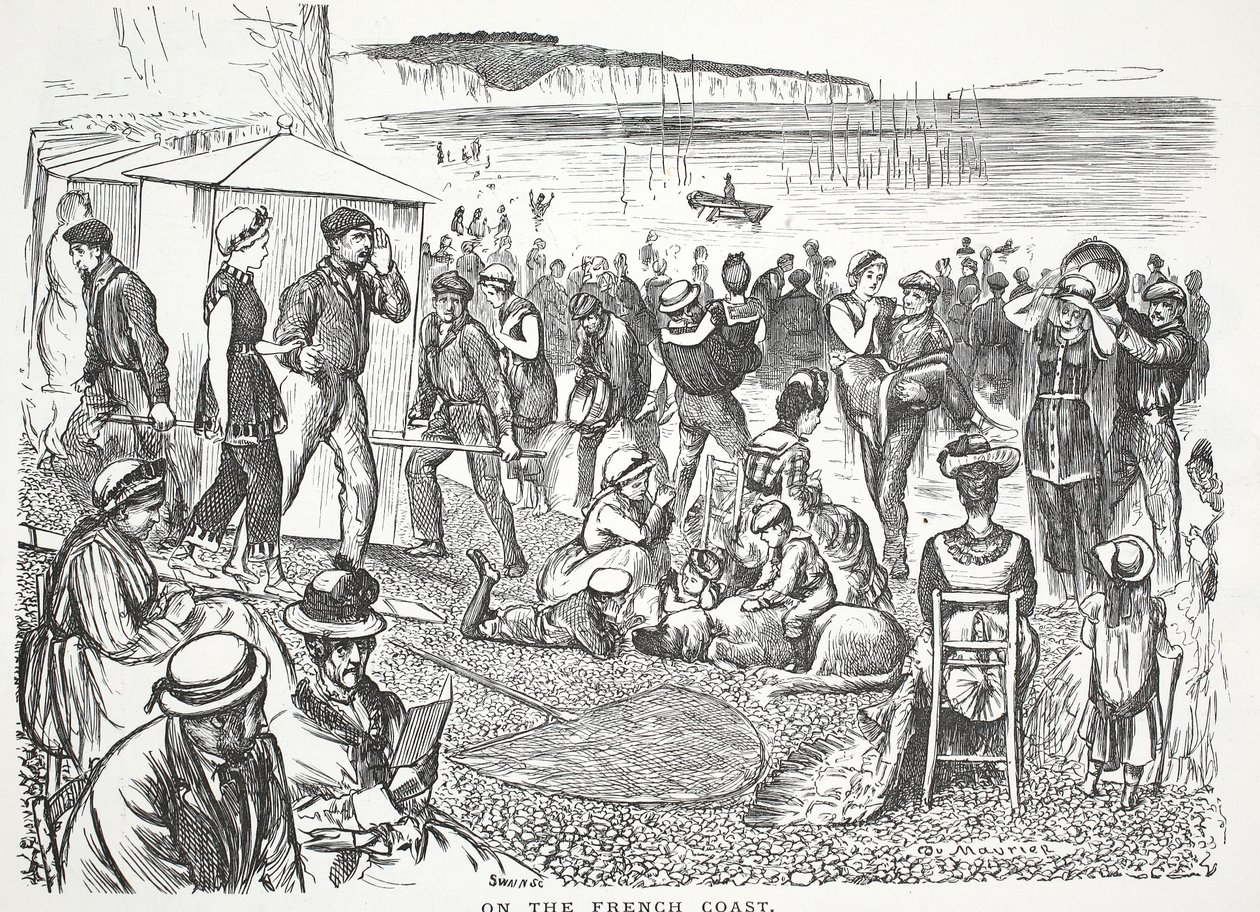Na francuskim wybrzeżu autorstwa John Leech