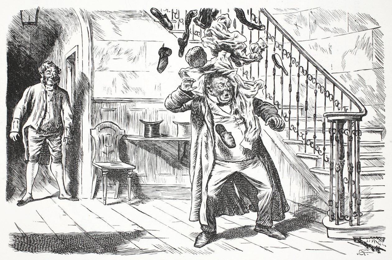 Niepopularny mąż autorstwa John Leech