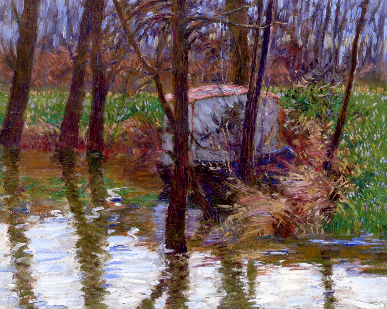 Rzeka Epte z atelierem łodzi Moneta, ok. 1887-90 autorstwa John Leslie Breck