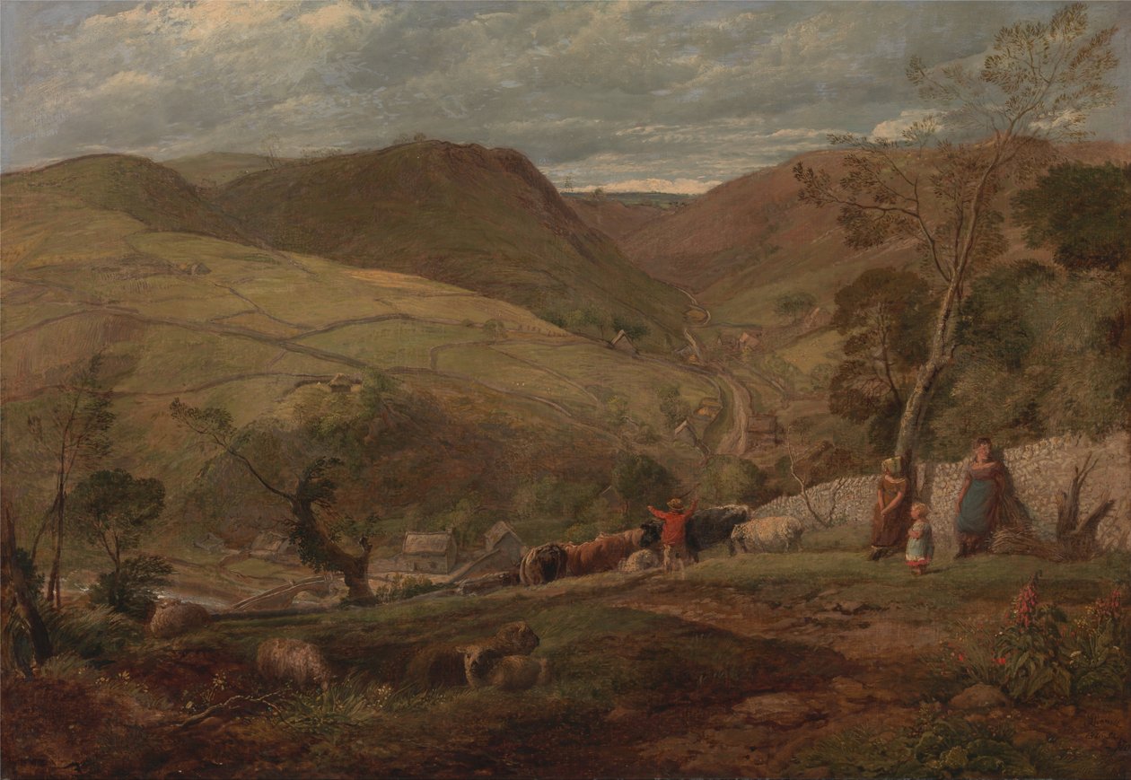 Hanson Toot, Widok w Dovedale autorstwa John Linnell