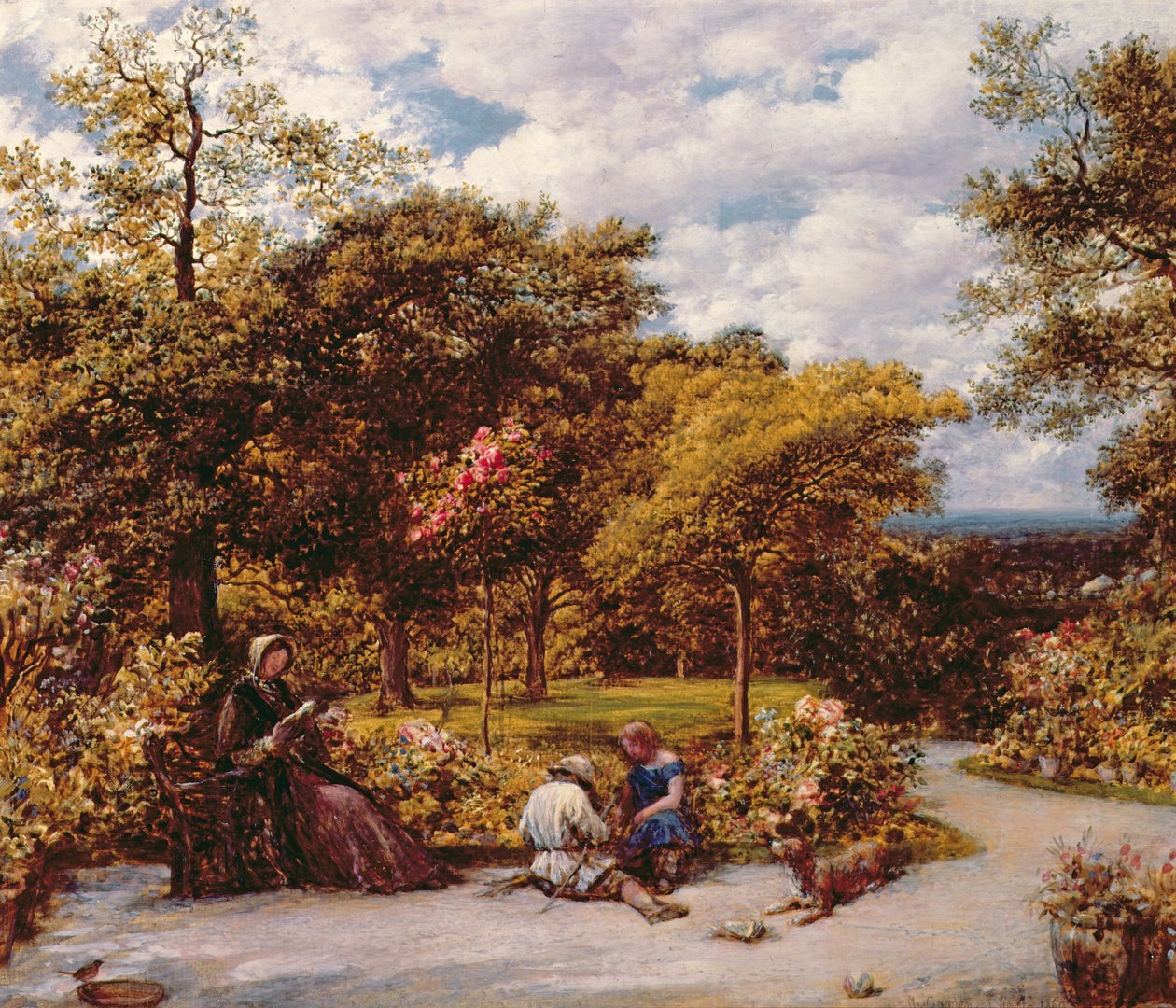 Mój ogród w Redhill, 1859 autorstwa John Linnell
