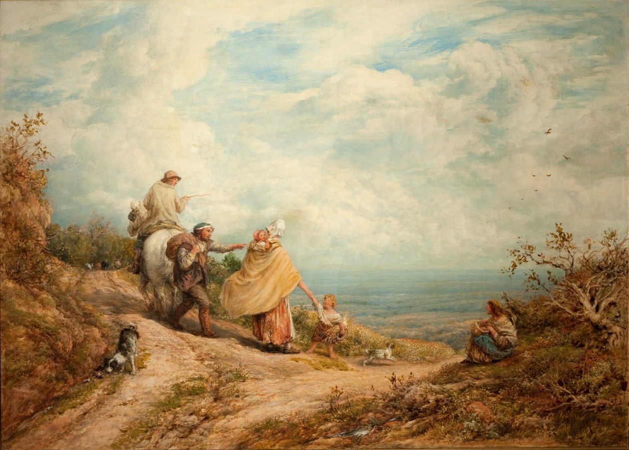 Wskazując Drogę, 1874 autorstwa John Linnell