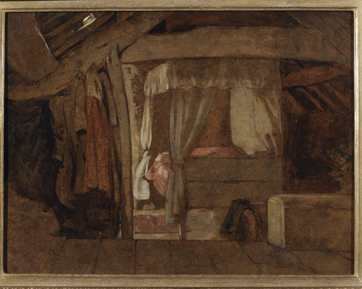 Łóżko na poddaszu autorstwa John Linnell