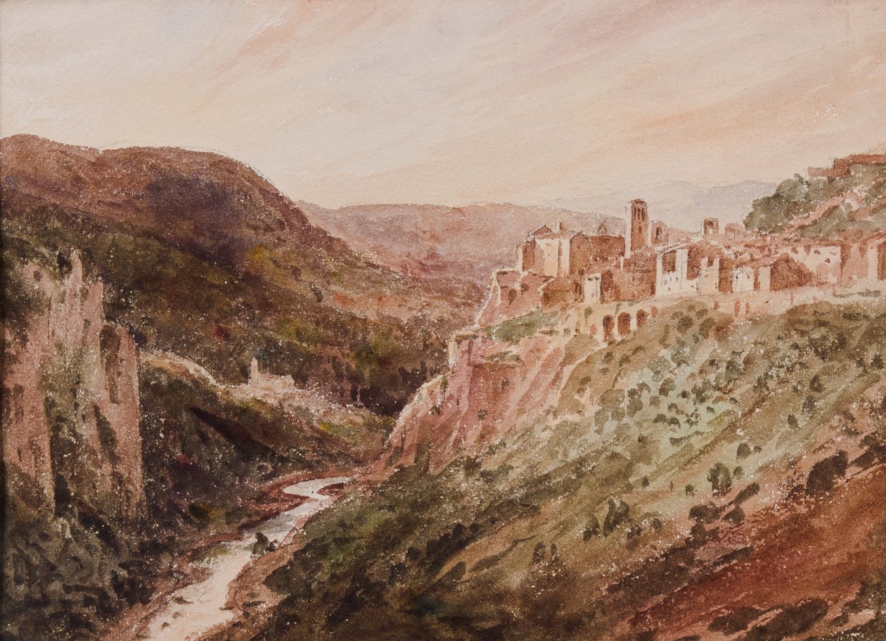 Civita Castellana, 1854 autorstwa John Louis Petit