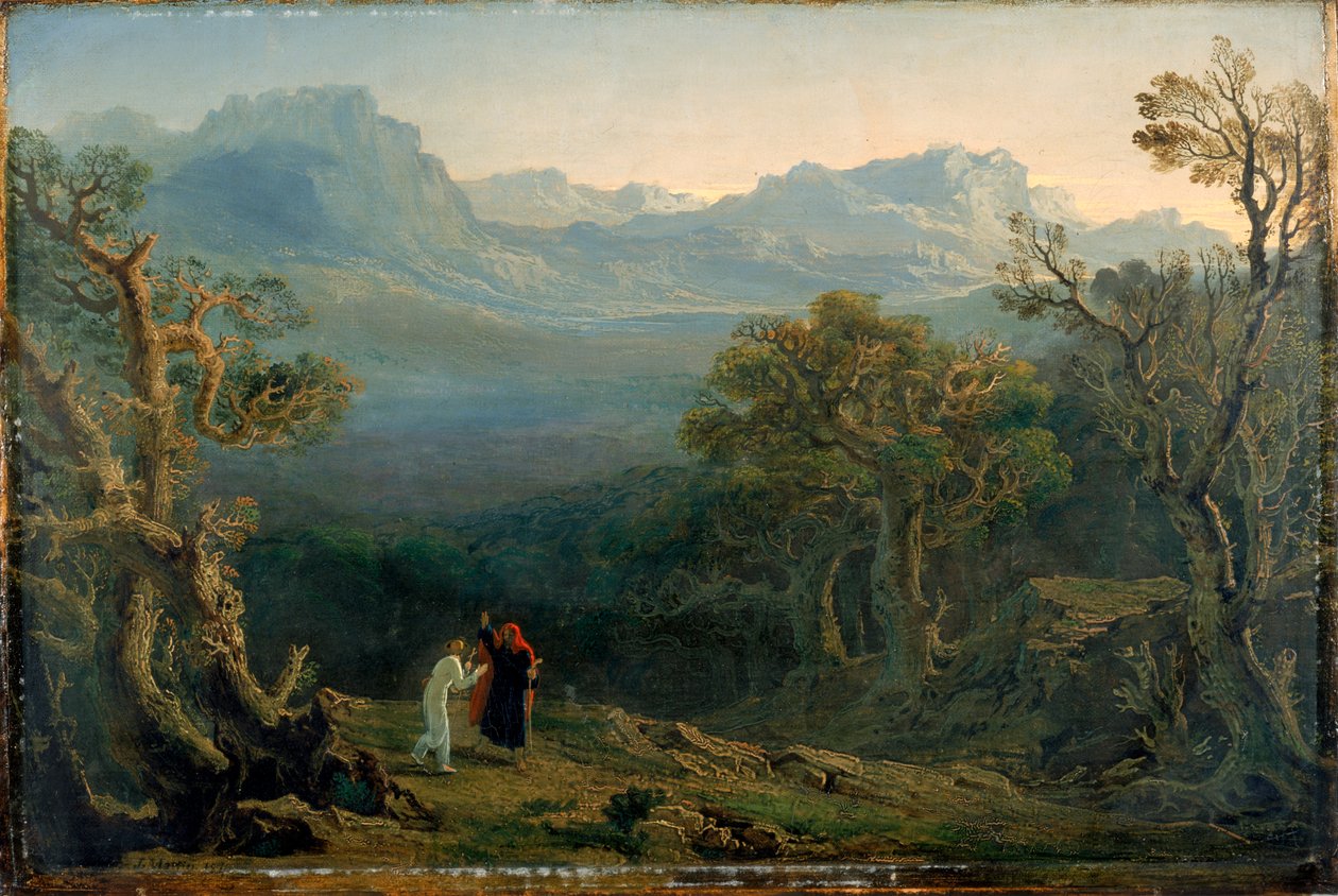 Edwin i Angelina, 1816 autorstwa John Martin