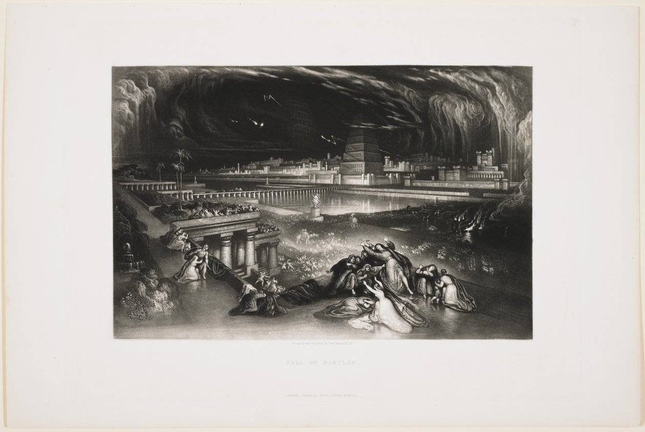 Вавилоны уналт, 1826 он autorstwa John Martin