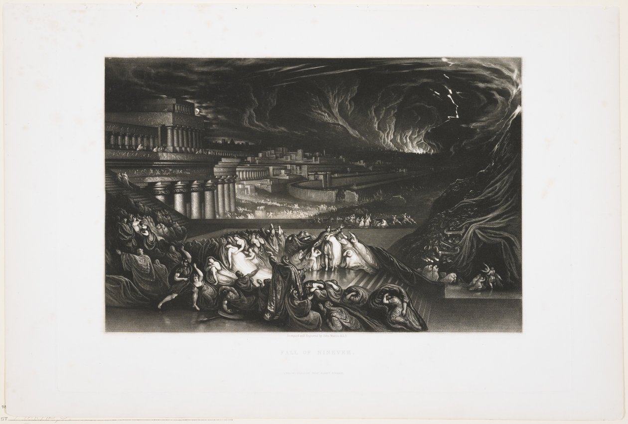 Upadek Niniwy, 1826 autorstwa John Martin