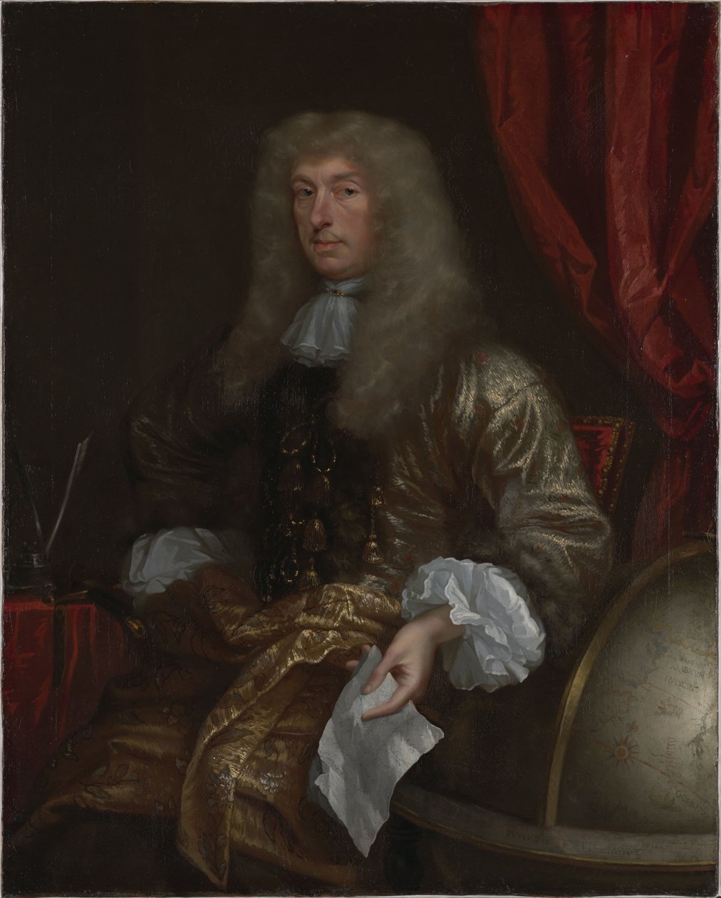 Portret Sir Johna Chardina, francuskiego podróżnika i kupca autorstwa John Michael Wright