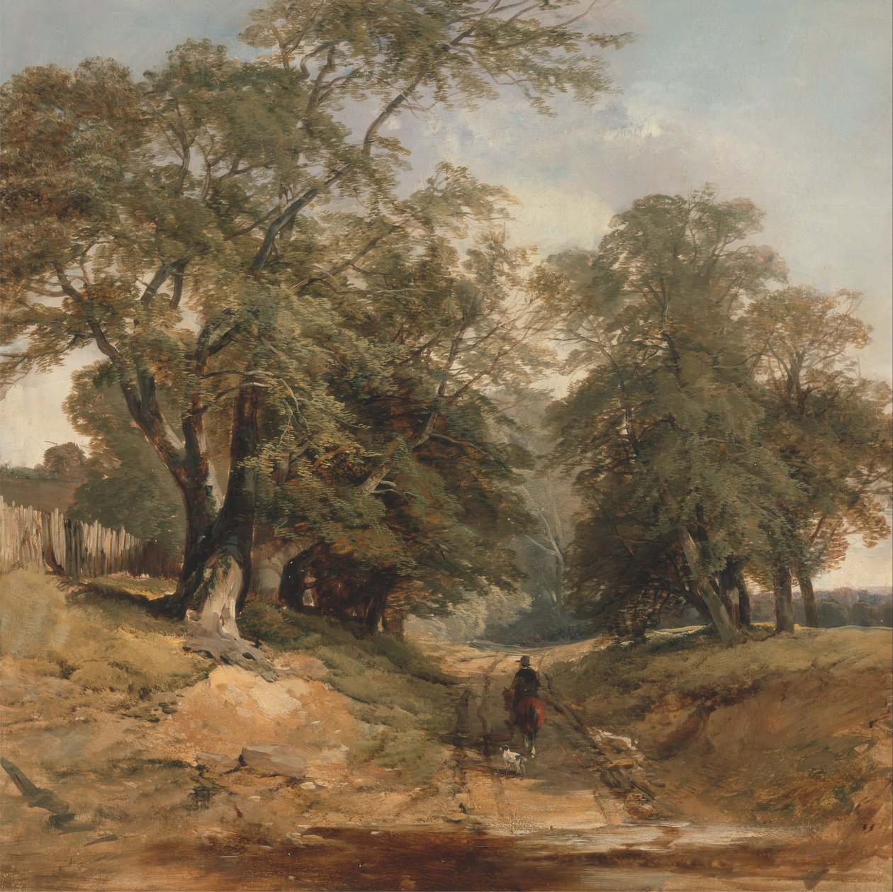 Krajobraz z jeźdźcem autorstwa John Middleton
