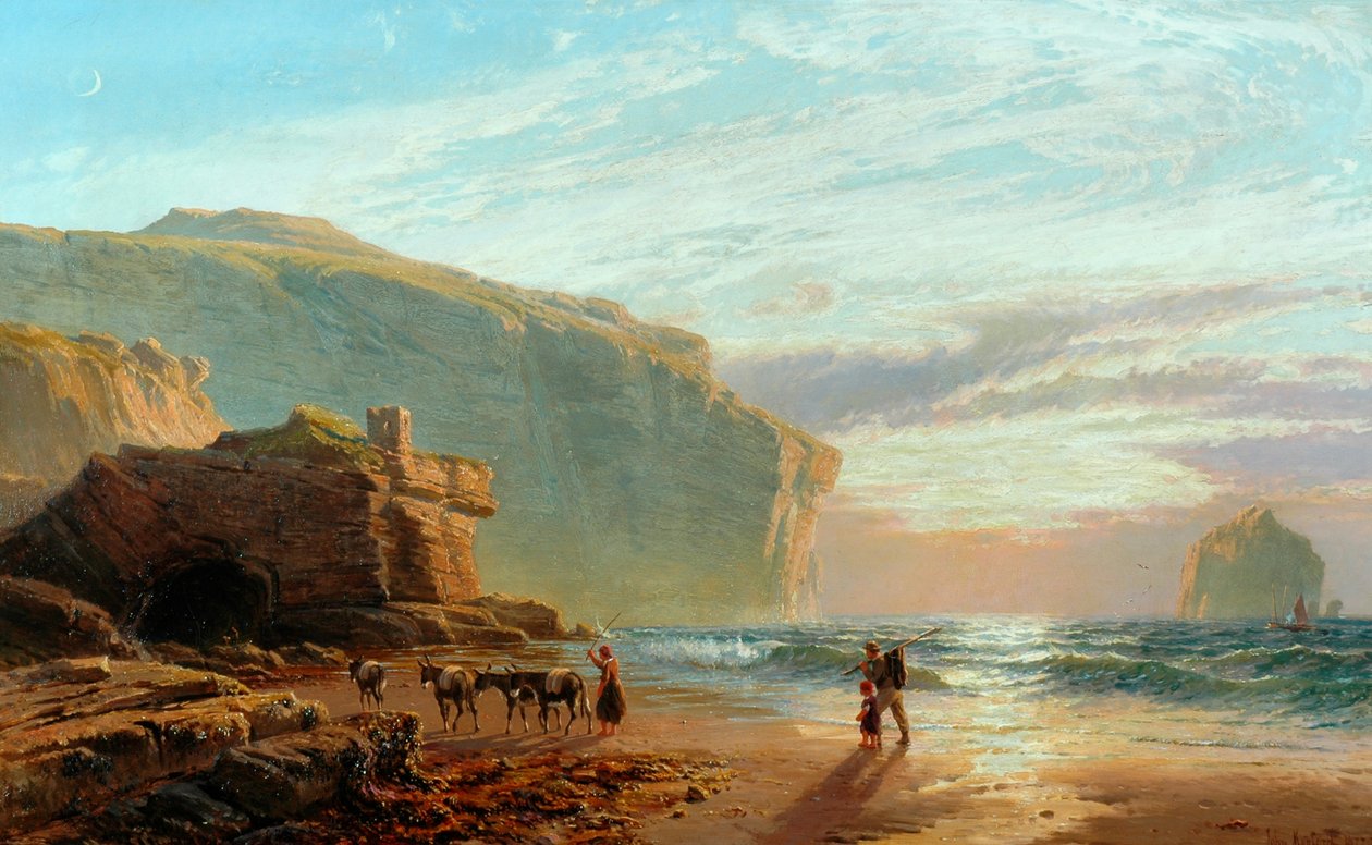 U wybrzeży Kornwalii (Trebarwith Strand), 1877-78 autorstwa John Mogford