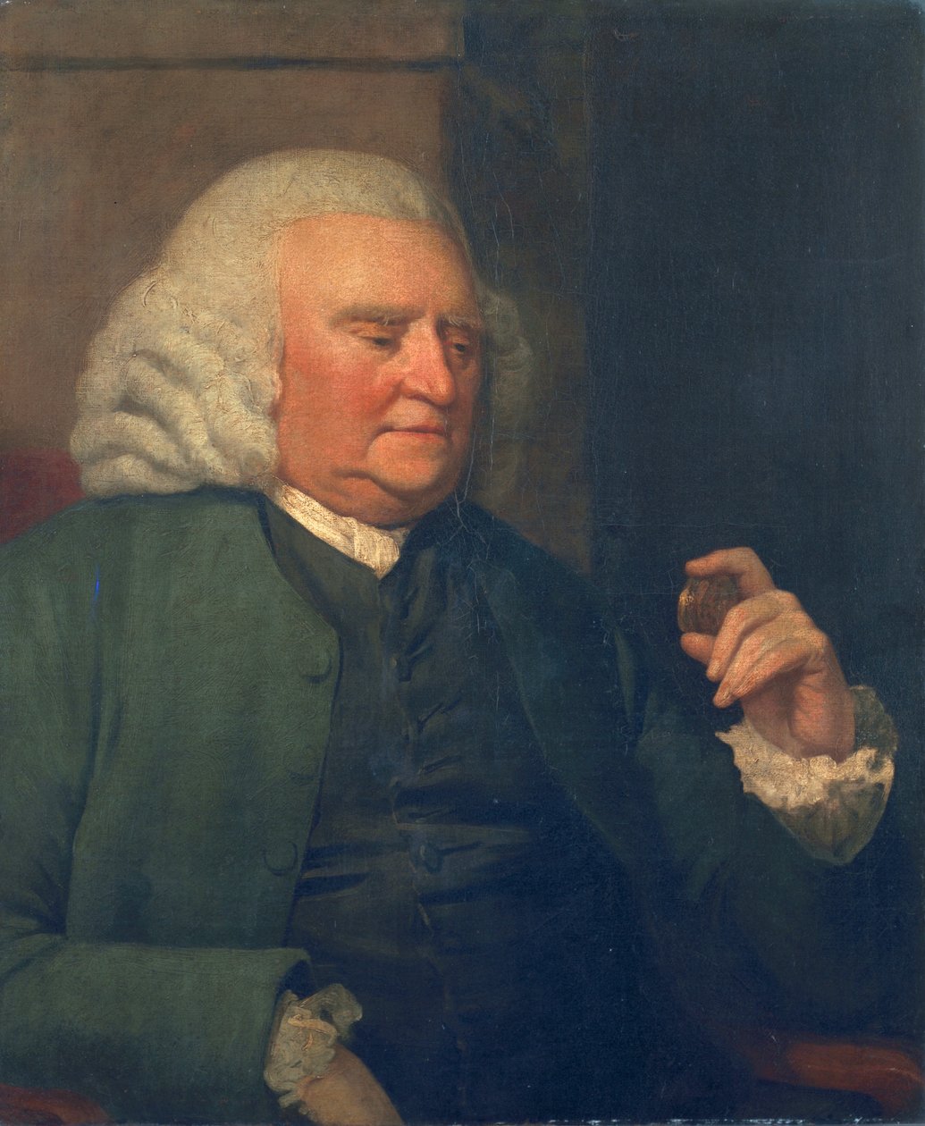 Nieznany mężczyzna, zwany Samuel Johnson autorstwa John Opie