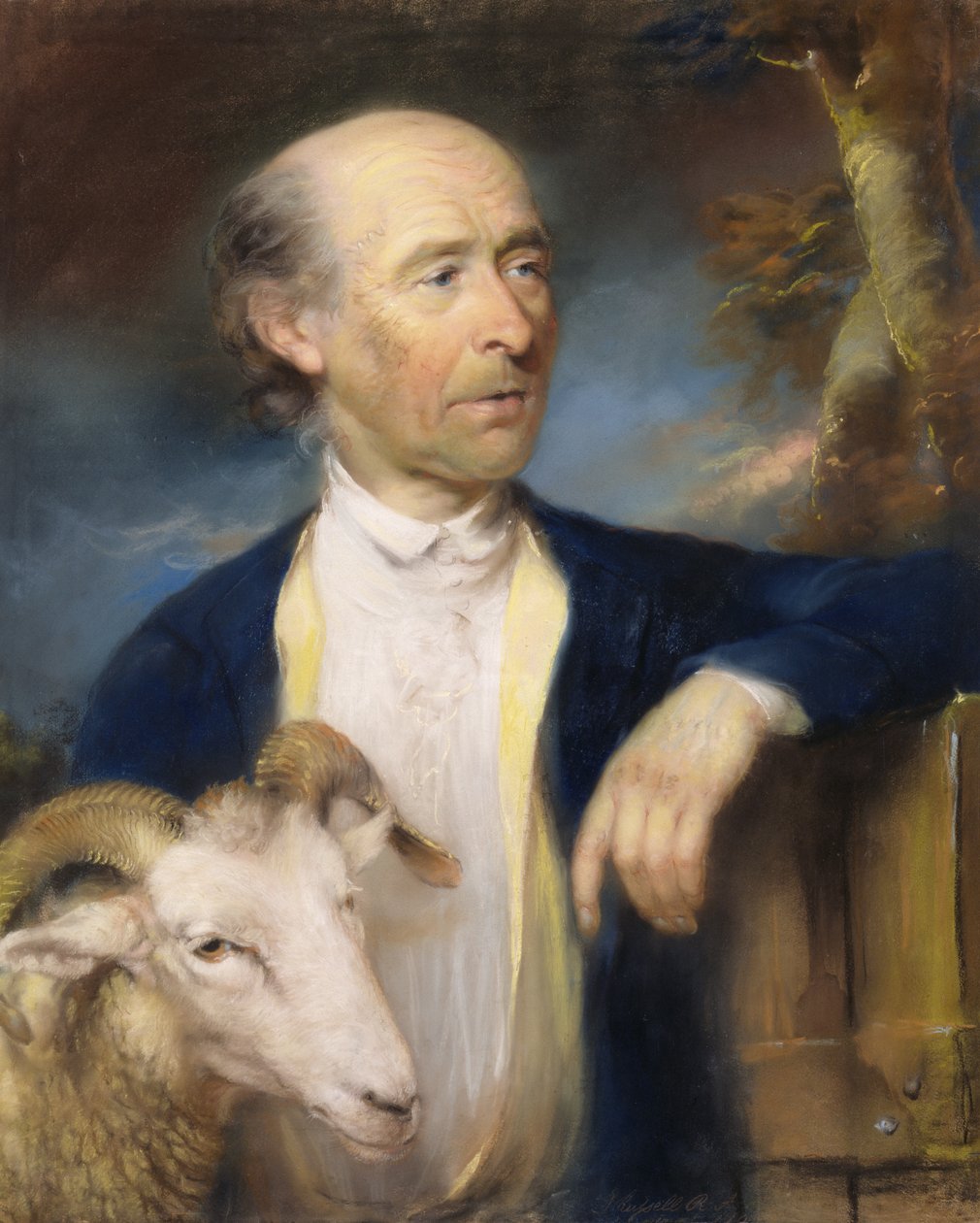 John Collins z Devizes (fl.1771-99) 1799 (pastel na papierze) autorstwa John Russell