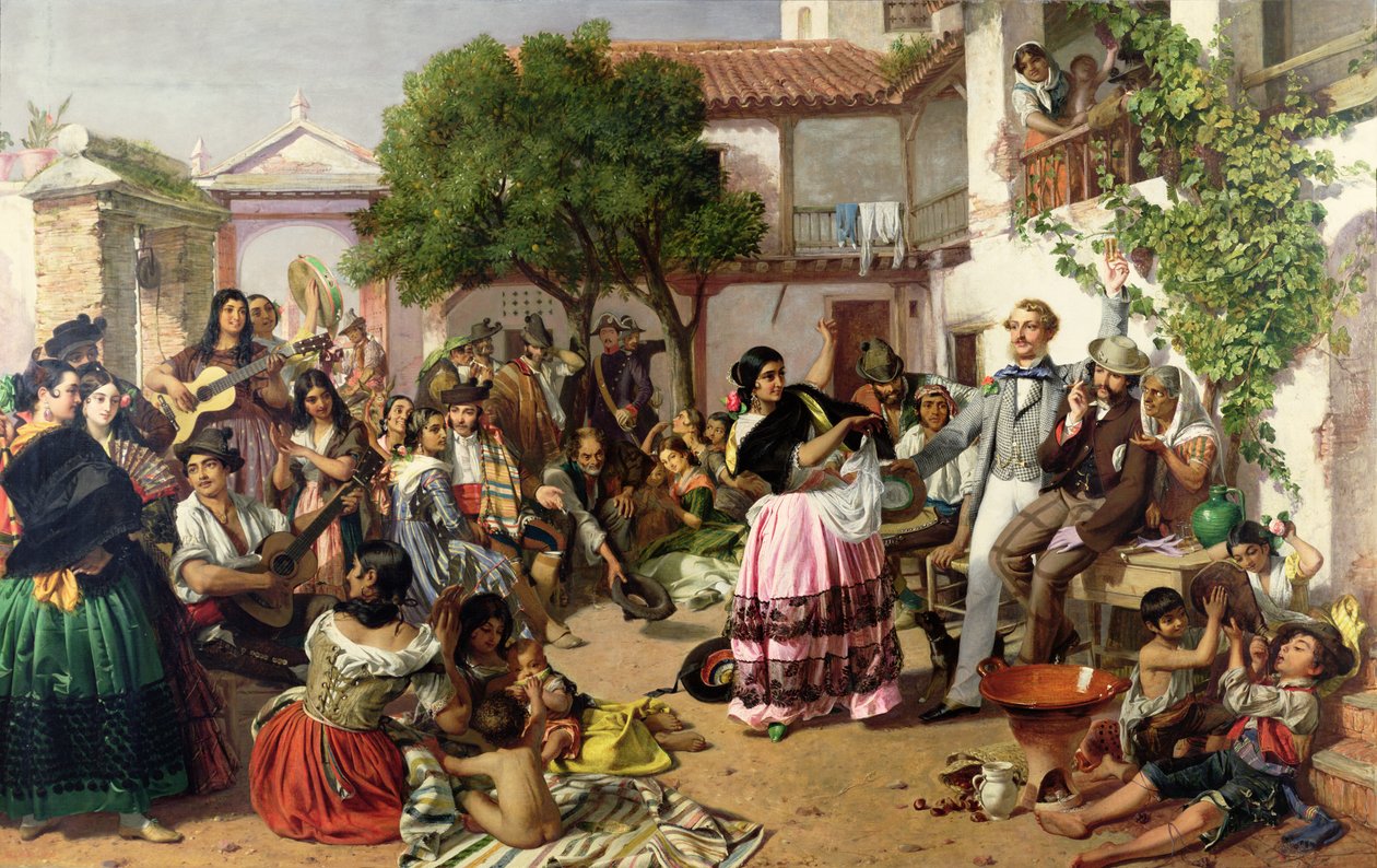 Życie wśród Cyganów, Sewilla, 1853 autorstwa John Phillip