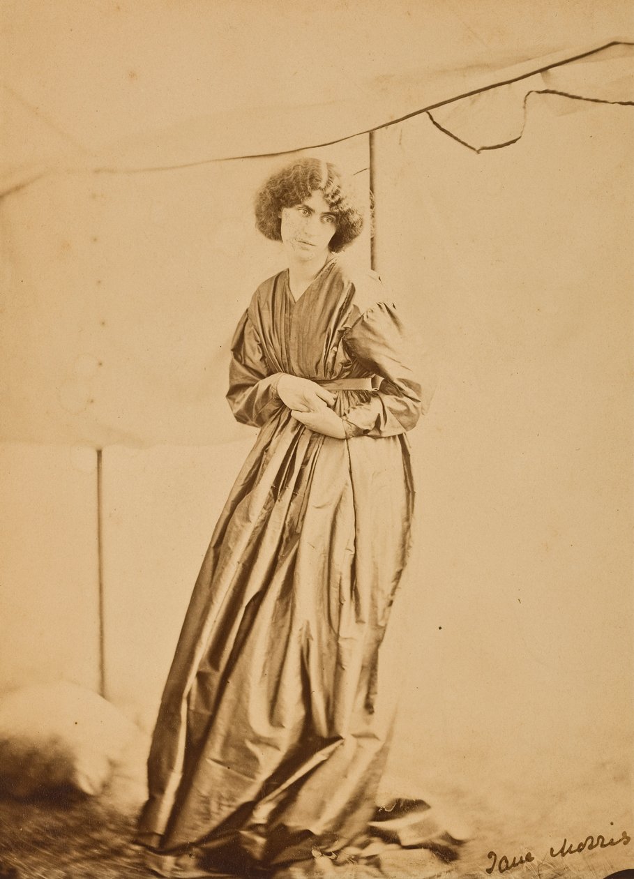 Portret Jane Morris, 1865 (odbitka albumowa) autorstwa John R. Parsons