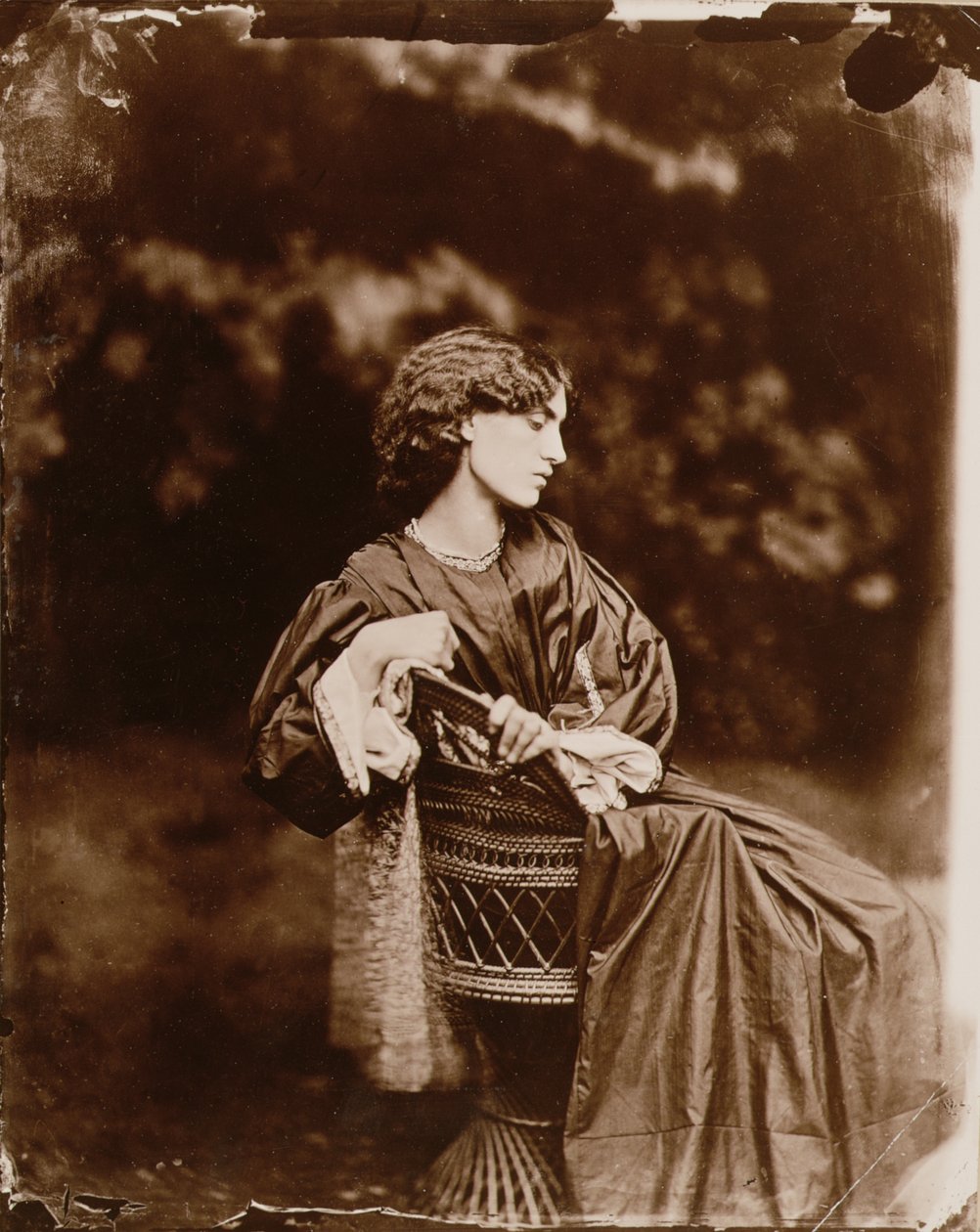 Portret Jane Morris (1839-1914) 1865 (odbitka albumowa) (patrz także 265091) autorstwa John R. Parsons
