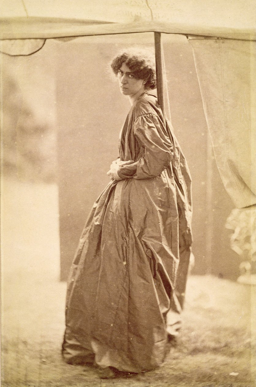 Portret Jane Morris (1839-1914) 1865 (odbitka albumowa) (patrz też 265089) autorstwa John R. Parsons