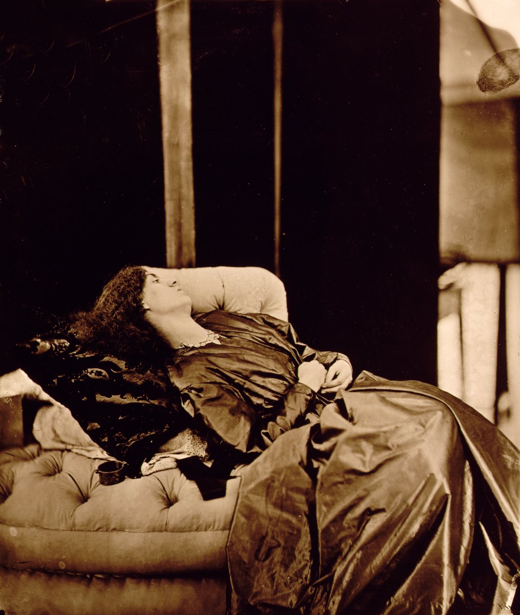 Portret Jane Morris (1839-1914) 1865 (odbitka albuminowa) autorstwa John R. Parsons