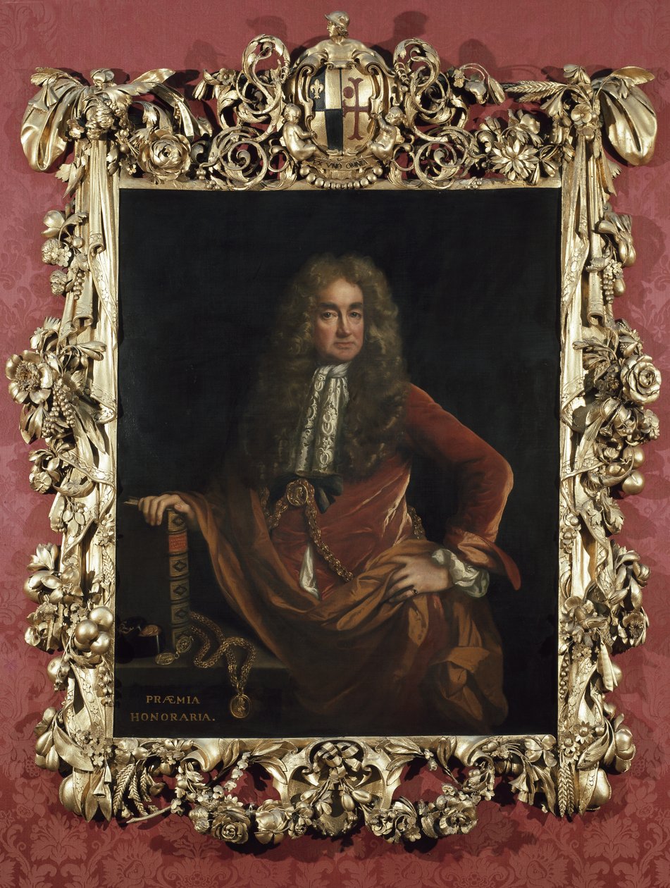 Portret Eliasa Ashmolea autorstwa John Riley