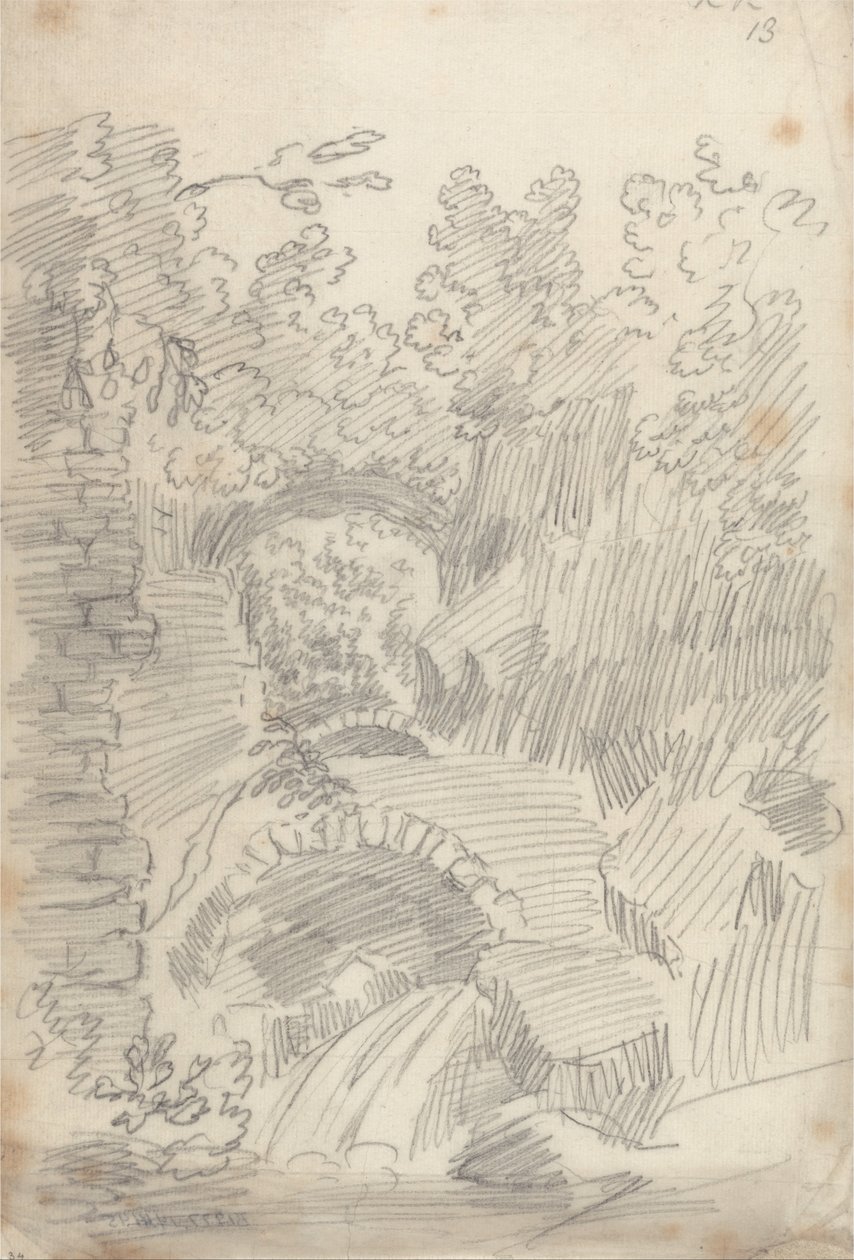 Skalisty wąwóz autorstwa John Robert Cozens