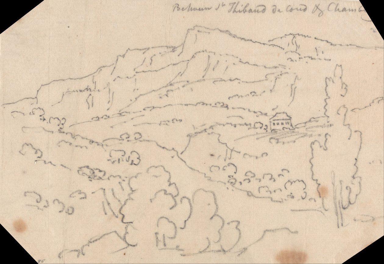 Między Saint-Thibaud-de-Couz i Chambery autorstwa John Robert Cozens