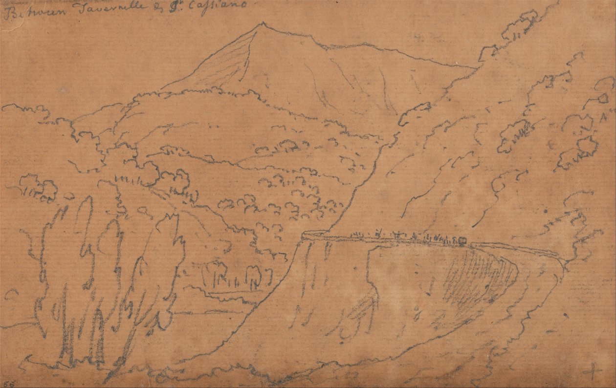 Między Tavernelle a San Casciano autorstwa John Robert Cozens