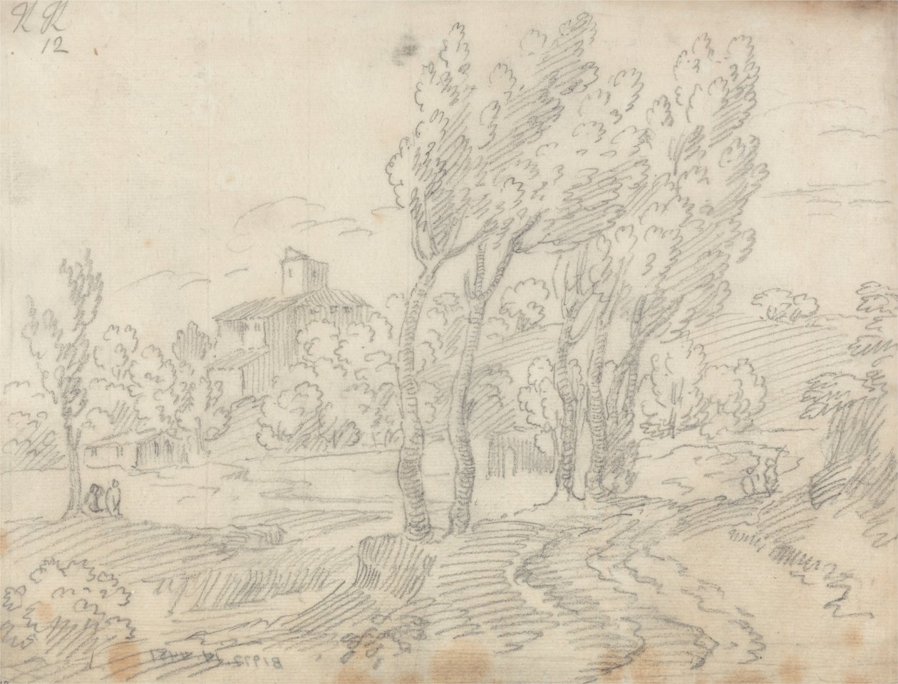 Klasztor Monte Olivetto niedaleko Florencji autorstwa John Robert Cozens