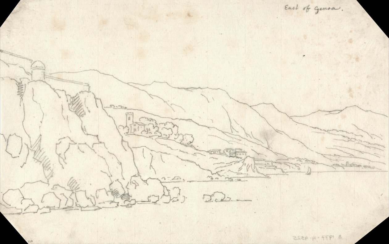 Na wschód od Genui autorstwa John Robert Cozens