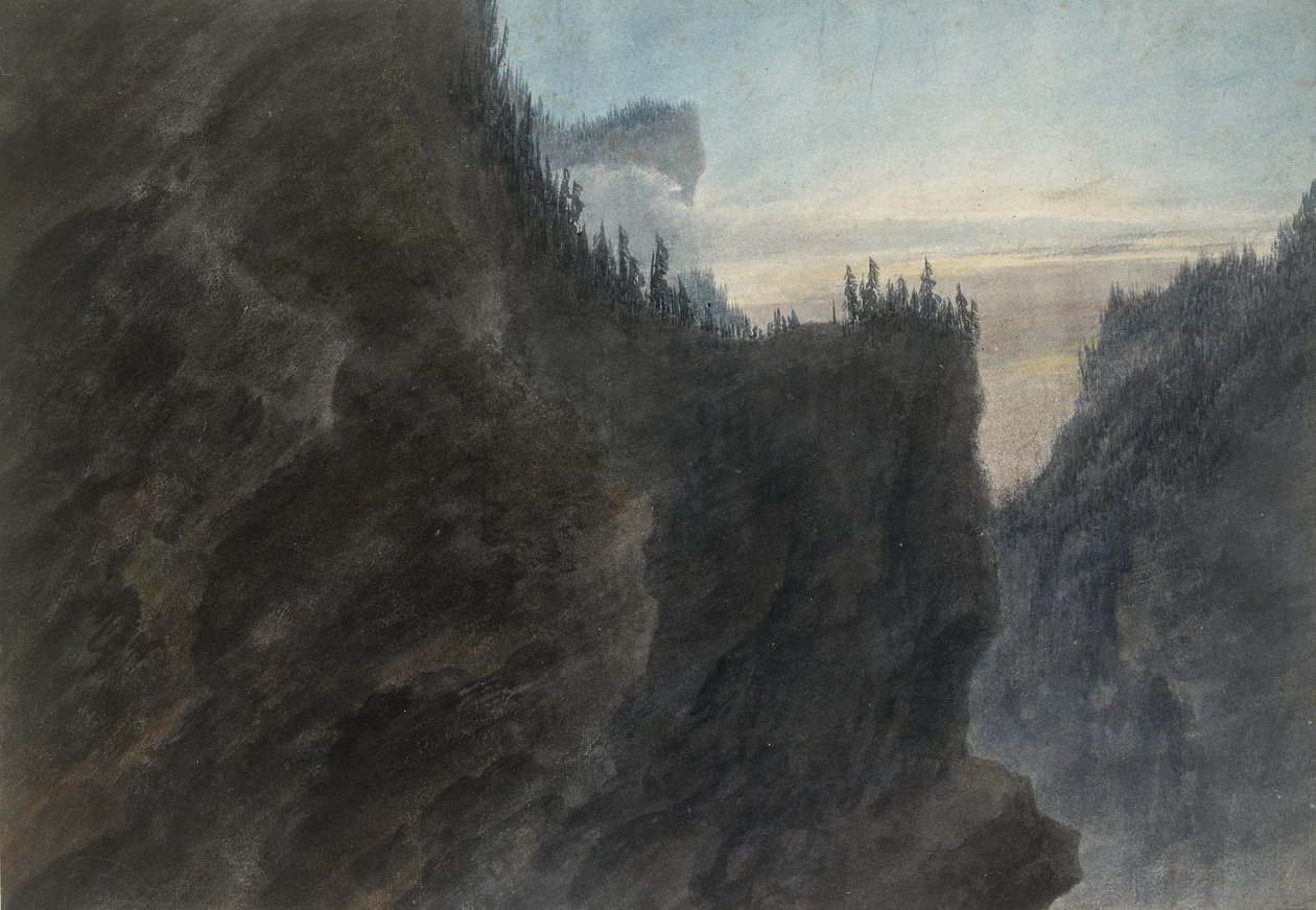 Wejście do Doliny Wielkiego Chartreuse, XVIII wiek autorstwa John Robert Cozens