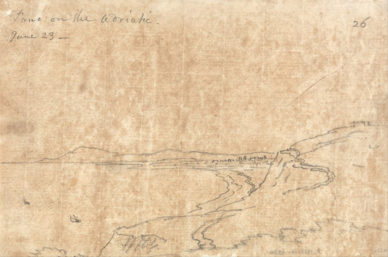 Fano nad Adriatykiem autorstwa John Robert Cozens