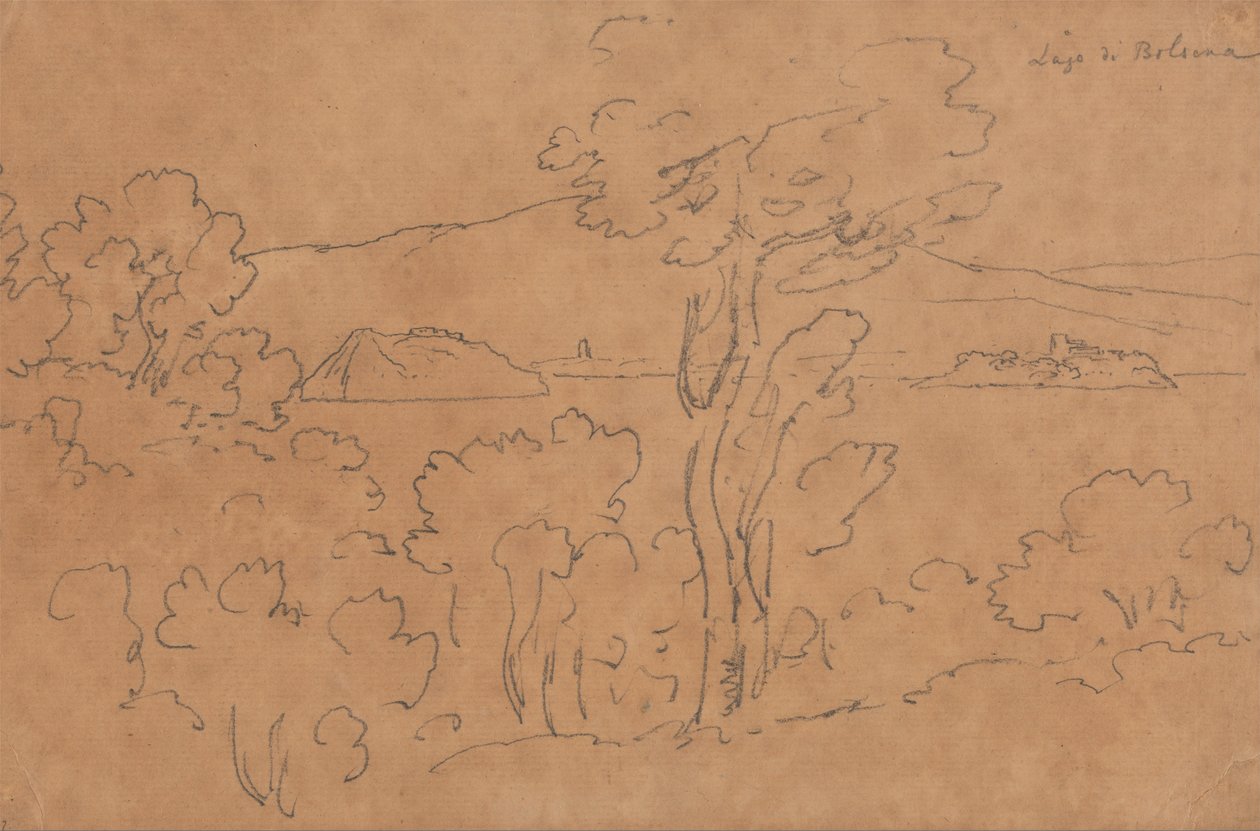 Jezioro Bolsena autorstwa John Robert Cozens