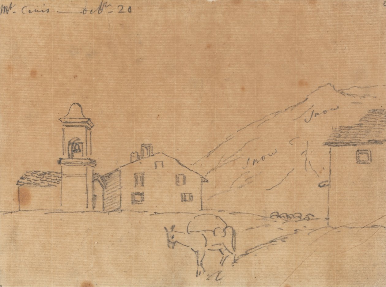 Mont Cenis, 20 października autorstwa John Robert Cozens