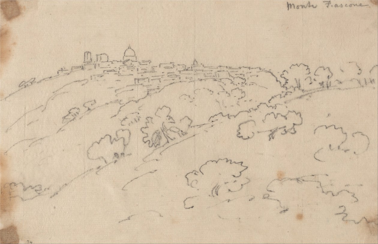 Góra Fiascone autorstwa John Robert Cozens