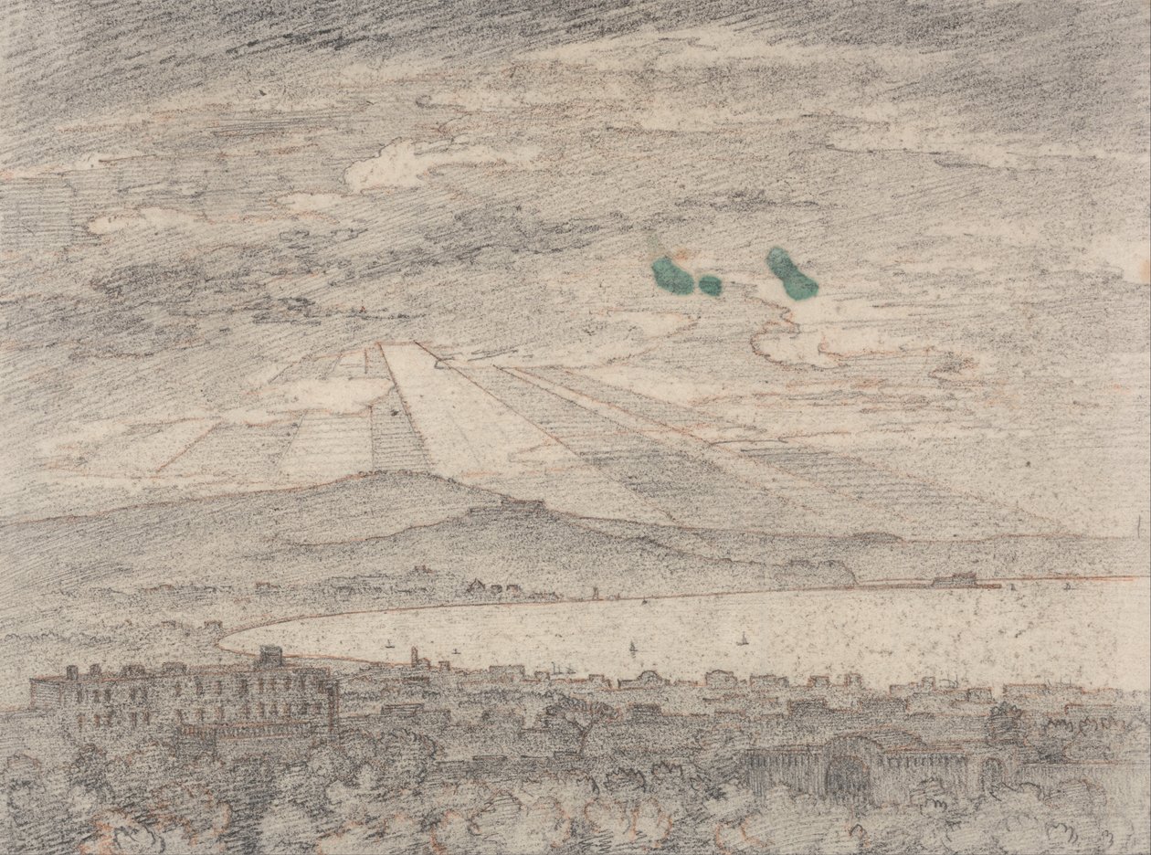 Neapol od Sir William Hamiltons Villa, Portici autorstwa John Robert Cozens