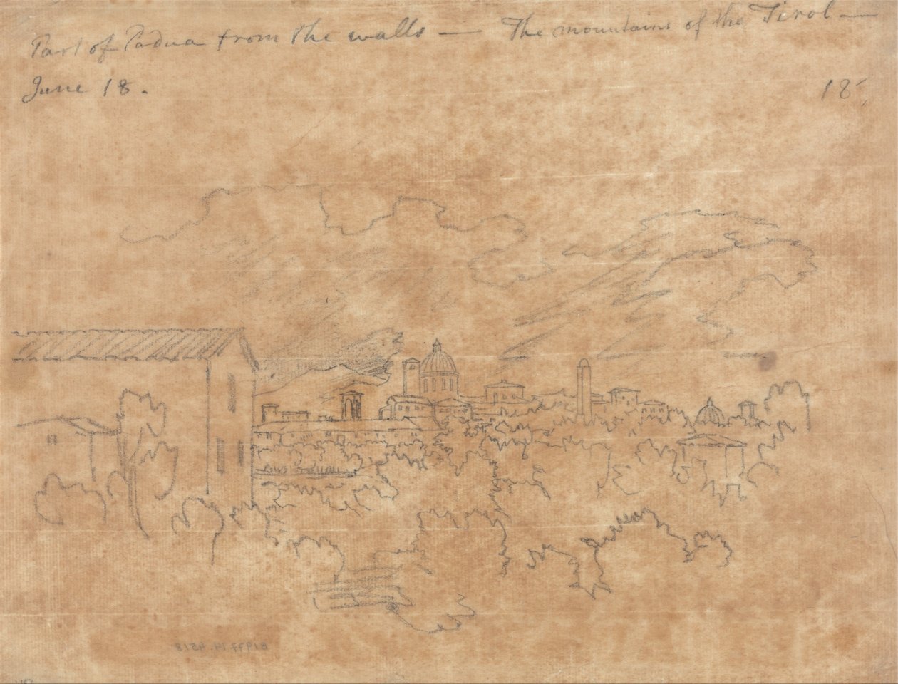 Część Padwy od murów autorstwa John Robert Cozens