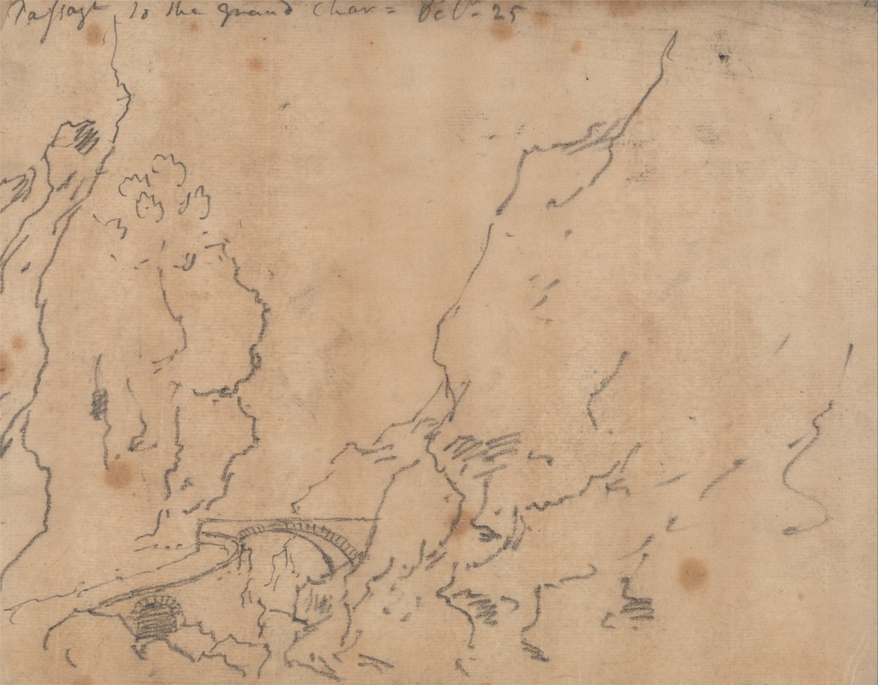 Przejście do Grande Chartreuse autorstwa John Robert Cozens