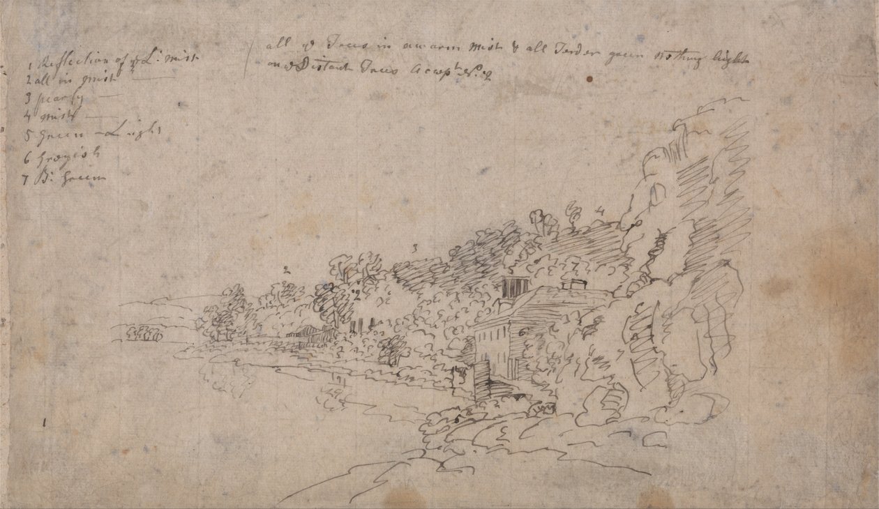 Brzegi rzeki Avon w Hotwells autorstwa John Robert Cozens