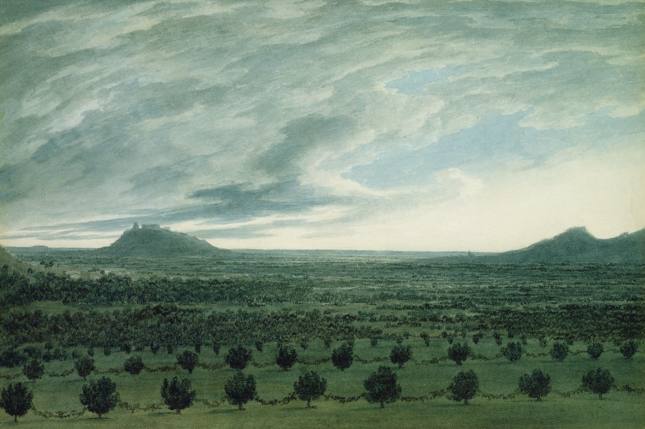Widok z Mirabelli, ok.1782 autorstwa John Robert Cozens