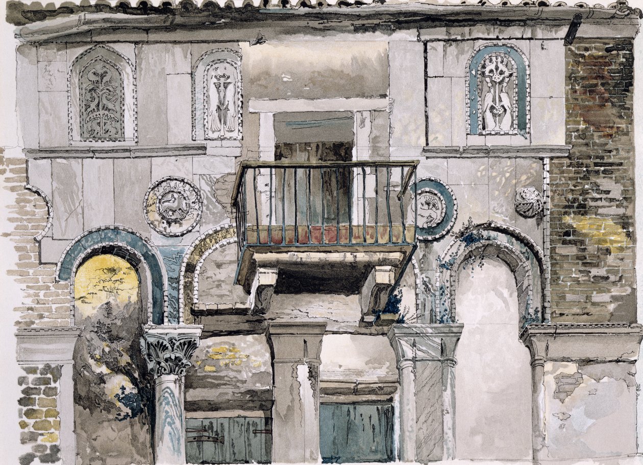 Fondaco dei Turchi, Wenecja autorstwa John Ruskin